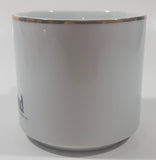 Vintage Walt Disney Productions Disneyland 3 1/4" Tall White with Gold Trim Porcelain Coffee Mug Cup