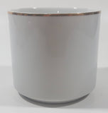 Vintage Walt Disney Productions Disneyland 3 1/4" Tall White with Gold Trim Porcelain Coffee Mug Cup