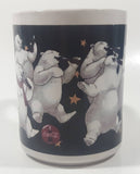 1998 Gibson The Coca Cola Company Polar Bear Themed 4 3/8" Tall Ceramic Coffee Mug Cup