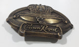 Crown Royal De Luxe Canadian Whisky Metal Belt Buckle