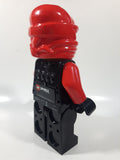 2013 Lego Ninjago Kai Red Character 9 1/2" Tall Plastic Digital Alarm Clock