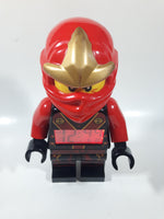2013 Lego Ninjago Kai Red Character 9 1/2" Tall Plastic Digital Alarm Clock