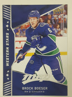 2018-19 Upper Deck MVP Hockey Western Stars NHL Ice Hockey Trading Cards (Individual)