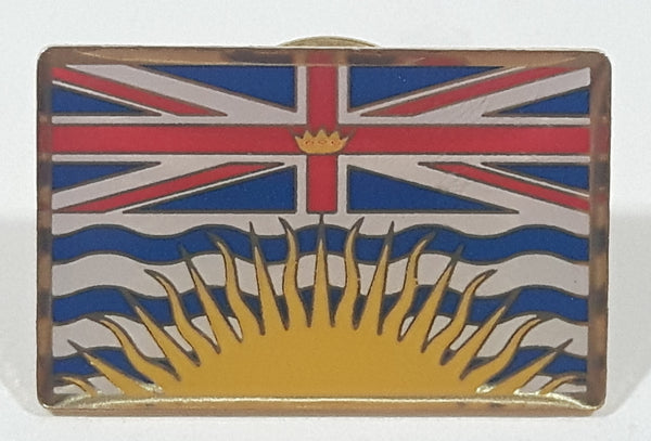 British Columbia, Canada Flag Themed Enamel Metal Lapel Pin Souvenir Travel Collectible