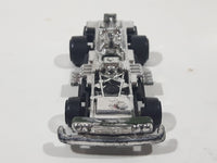 Vintage 1977 Stunt Squad Chrome Base Die Cast Toy Car Vehicle Made in Hong Kong