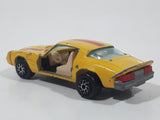 Vintage Yatming Chevy Camaro Z28 Yellow No. 1077 Die Cast Toy Muscle Car Vehicle with Opening Doors (1 Missing)