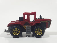 2016 Matchbox MBX Construction Acre Maker Dark Red Die Cast Toy Car Vehicle