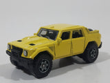 2015 Matchbox MBX Explorers Lamborghini LM002 Yellow Die Cast Toy Car Vehicle