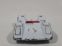 Vintage Aviva United Features Syndicate No. C3 Snoopy Woodstock White Die Cast Toy Race Car Vehicle Made in Hong Kong