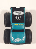 Vintage 1980 McDonald's Bigfoot Monster Truck Ford Teal Green Plastic Die Cast Toy Car Vehicle