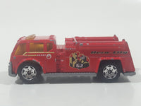 2003 Matchbox Pumper Squad Water Pumper Fire Truck Red Die Cast Toy Emergency Rescue Firefighting Vehicle