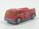 2003 Matchbox Pumper Squad Water Pumper Fire Truck Red Die Cast Toy Emergency Rescue Firefighting Vehicle