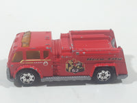 2003 Matchbox Pumper Squad Water Pumper Fire Truck Red Die Cast Toy Emergency Rescue Firefighting Vehicle