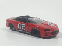 Jada Toys No. 91289 2002 Chevy Camaro Red 1/64 Scale Die Cast Toy Car Vehicle
