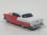 Maisto 1955 Chevrolet Bel Air Red and White Die Cast Toy Car Vehicle