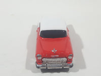 Maisto 1955 Chevrolet Bel Air Red and White Die Cast Toy Car Vehicle
