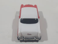 Maisto 1955 Chevrolet Bel Air Red and White Die Cast Toy Car Vehicle