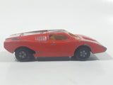 Vintage 1973 Lesney Matchbox Superfast No. 27 Lamborghini Countach Red #8 Die Cast Toy Super Dream Car Vehicle with Opening Rear Hood Made in England