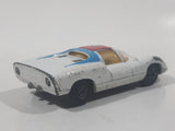 Vintage 1970 Lesney Matchbox Series Superfast No. 68 Porsche 910 White with Red and Blue Paint Die Cast Toy Car Vehicle Made in England