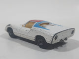 Vintage 1970 Lesney Matchbox Series Superfast No. 68 Porsche 910 White with Red and Blue Paint Die Cast Toy Car Vehicle Made in England