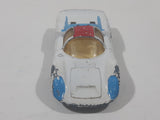 Vintage 1970 Lesney Matchbox Series Superfast No. 68 Porsche 910 White with Red and Blue Paint Die Cast Toy Car Vehicle Made in England