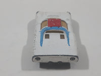 Vintage 1970 Lesney Matchbox Series Superfast No. 68 Porsche 910 White with Red and Blue Paint Die Cast Toy Car Vehicle Made in England