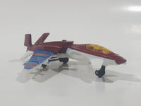 2010 Matchbox Sky Busters Stealth Launch Fighter Jet Airplane Dark Red Die Cast Toy Aircraft Vehicle