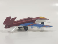 2010 Matchbox Sky Busters Stealth Launch Fighter Jet Airplane Dark Red Die Cast Toy Aircraft Vehicle