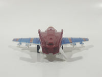 2010 Matchbox Sky Busters Stealth Launch Fighter Jet Airplane Dark Red Die Cast Toy Aircraft Vehicle