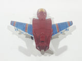 2010 Matchbox Sky Busters Stealth Launch Fighter Jet Airplane Dark Red Die Cast Toy Aircraft Vehicle