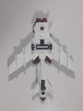 2010 Matchbox Sky Busters Stealth Launch Fighter Jet Airplane Dark Red Die Cast Toy Aircraft Vehicle