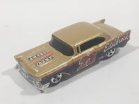 2010 Hot Wheels HW Performance '57 Chevy Bel Air Edelbrock Metallic Gold and Black Die Cast Toy Classic Car Vehicle