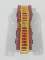 Vintage PlayArt Fire Engine Ladder Truck Red Die Cast Toy Car Rescue Emergency Vehicle - Made in Hong Kong