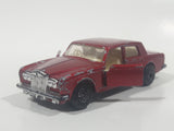 Vintage 1979 Lesney Matchbox Superfast No. 39 Rolls Royce Silver Shadow II Dark Red Die Cast Toy Car Vehicle with Opening Doors
