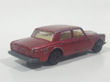 Vintage 1979 Lesney Matchbox Superfast No. 39 Rolls Royce Silver Shadow II Dark Red Die Cast Toy Car Vehicle with Opening Doors
