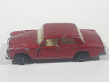 Vintage 1979 Lesney Matchbox Superfast No. 39 Rolls Royce Silver Shadow II Dark Red Die Cast Toy Car Vehicle with Opening Doors