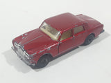Vintage 1979 Lesney Matchbox Superfast No. 39 Rolls Royce Silver Shadow II Dark Red Die Cast Toy Car Vehicle with Opening Doors