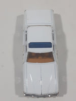 Vintage Warner Bro. ERTL Dukes of Hazzard 1980 Pontiac Bonneville Sheriff Police Cop White Die Cast Toy Car Vehicle TV Show Collectible Blue Lights