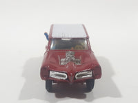 Vintage 1960s Husky The Monkees MonkeeMobile Red and White Die Cast Toy Car Vehicle