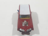 Vintage 1960s Husky The Monkees MonkeeMobile Red and White Die Cast Toy Car Vehicle