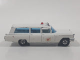 Vintage Lesney Superfast Matchbox Series No. 54 S&S Cadillac Ambulance White Die Cast Toy Car Vehicle