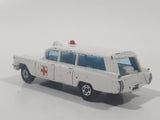 Vintage Lesney Superfast Matchbox Series No. 54 S&S Cadillac Ambulance White Die Cast Toy Car Vehicle