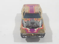 Vintage 1977 Hot Wheels Rodger Dodger Gold Chrome Die Cast Toy Muscle Car Vehicle Hong Kong