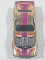 Vintage 1977 Hot Wheels Rodger Dodger Gold Chrome Die Cast Toy Muscle Car Vehicle Hong Kong