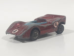 Vintage 1969 Hot Wheels Grand Prix McLaren M6A Spectraflame Red Die Cast Toy Car Vehicle Red Lines