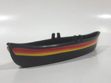 Vintage 1983 Buddy L Canoe Boat Black Plastic Toy