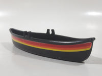 Vintage 1983 Buddy L Canoe Boat Black Plastic Toy