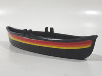 Vintage 1983 Buddy L Canoe Boat Black Plastic Toy