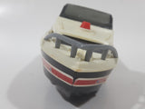 Vintage 1978 Tomy PC1397 Speed Boat Sea Patrol White and Black Plastic Toy Vehicle No Motor