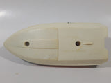 Vintage 1978 Tomy Speed Boat #8 Blue and White Plastic Toy Vehicle No Motor